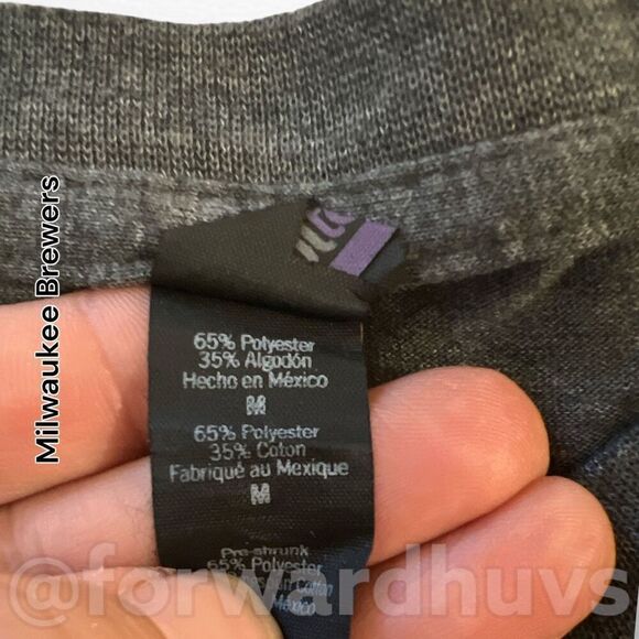 Milwaukee Brewers & The Beatles Unisex T-shirt  Size Medium - Picture 10 of 11